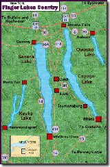 Finger Lakes Region Map